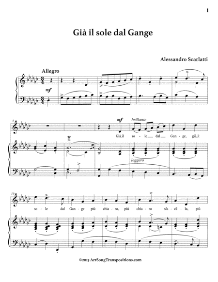 Gi Il Sole Dal Gange G Flat Major Page 2