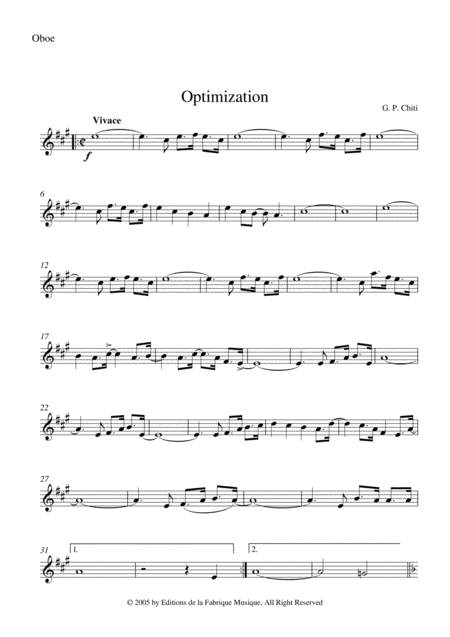 Gian Paolo Chiti Optimisation For Intermediate Concert Band Oboe Part Page 2