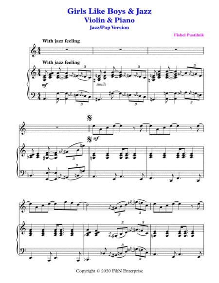 Girls Like Boys Jazz For Violin And Piano With Improvisation Video Page 2