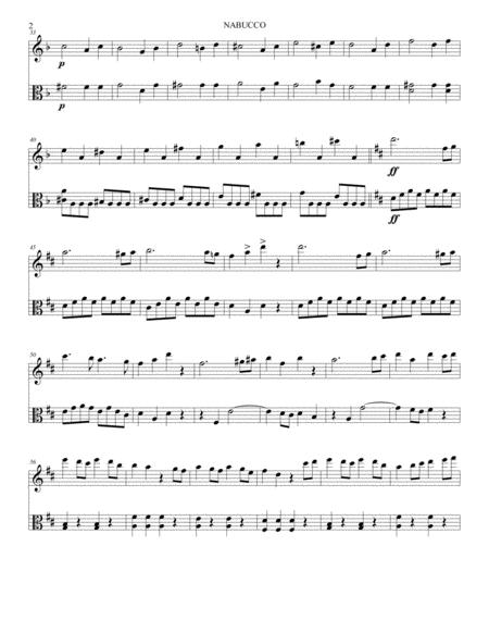 Giuseppe Verdi Nabucco Sinfonia For Violin And Viola Duo Page 2