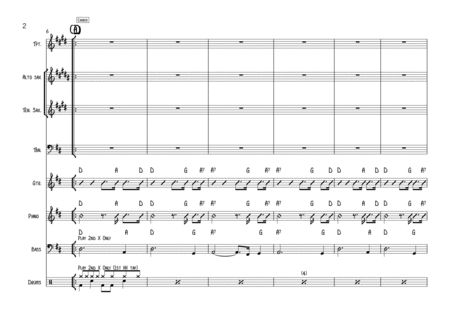 Give A Little Bit Vocal With 7 Piece Band Key Of D Page 2
