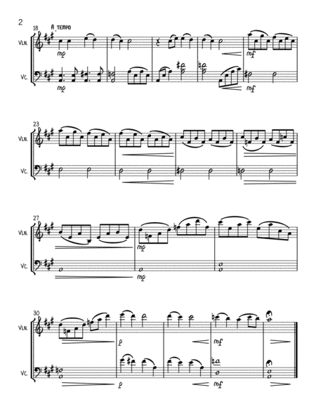 Glasgow Love Theme From Love Actually String Duo Vln Vc Page 2