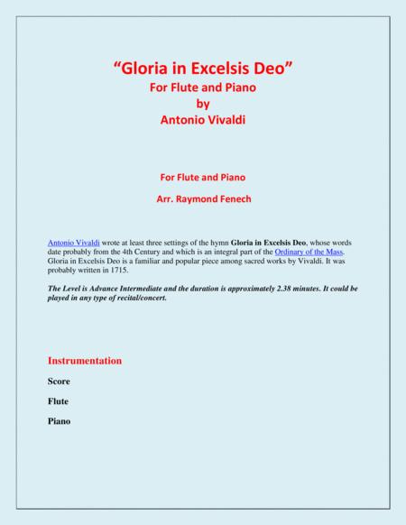 Gloria In Excelsis Deo Flute And Piano Advanced Intermediate Page 2