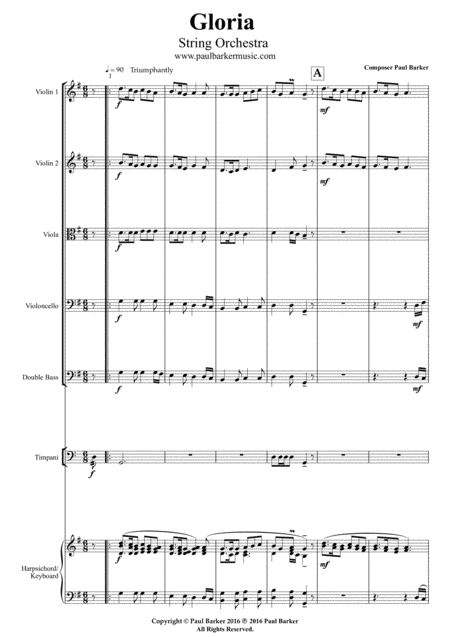 Gloria String Orchestra Version Page 2