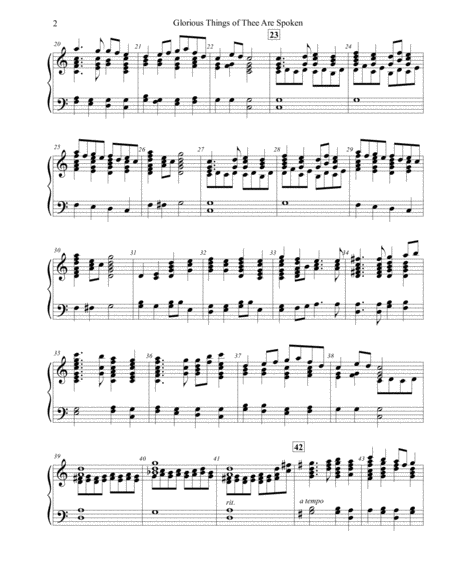 Glorious Things Of Thee Are Spoken For Handbells Page 2