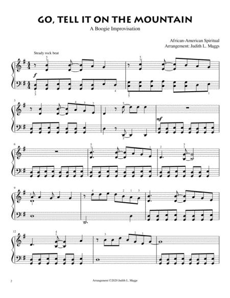 Go Tell It On The Mountain A Boogie Improvisation Page 2