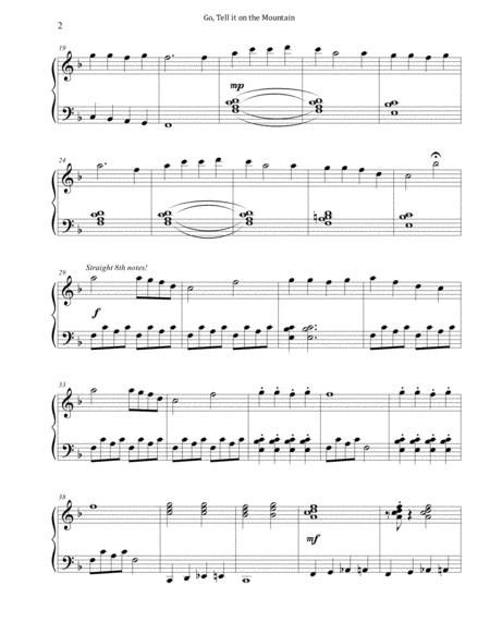 Go Tell It On The Mountain Intermediate Piano Page 2