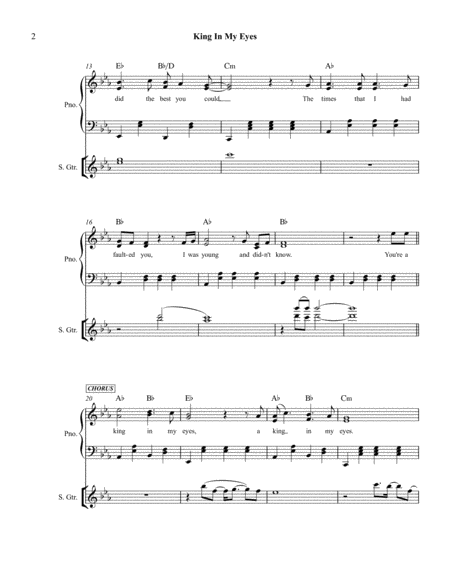 Go Tell It On The Mountain Piano Accompaniment For Bb Trumpet Page 2