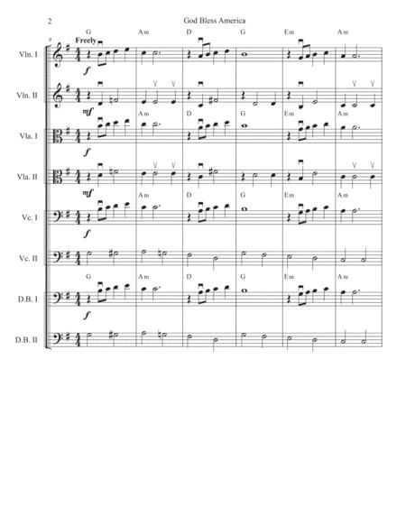 God Bless America For Strings Page 2