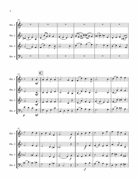 God Is My Strong Salvation For French Horn Quartet Page 2