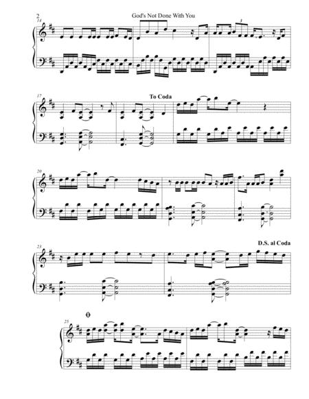 God Not Done With You Tauren Wells Sheet Music Advanced Page 2