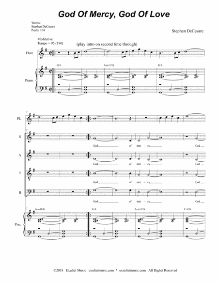 God Of Mercy God Of Love Satb Page 2