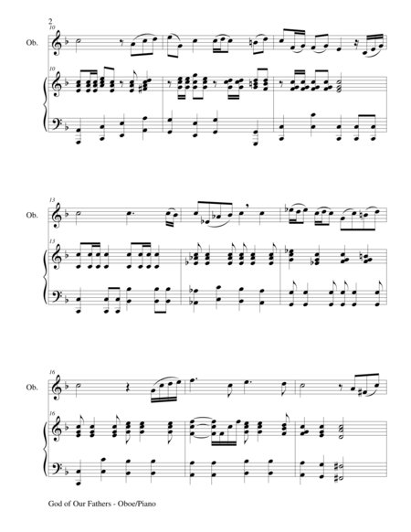 God Of Our Fathers Duet Oboe And Piano Score And Parts Page 2