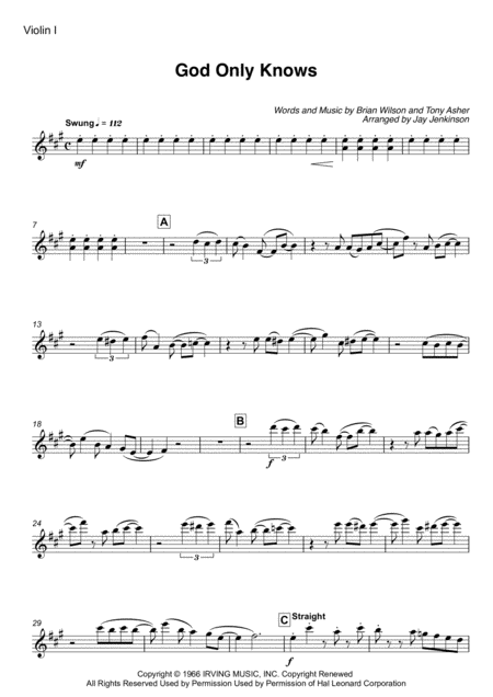 God Only Knows For String Quartet Page 2