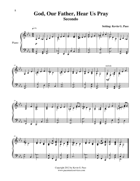 God Our Father Hear Us Pray Easy Piano Duet Page 2