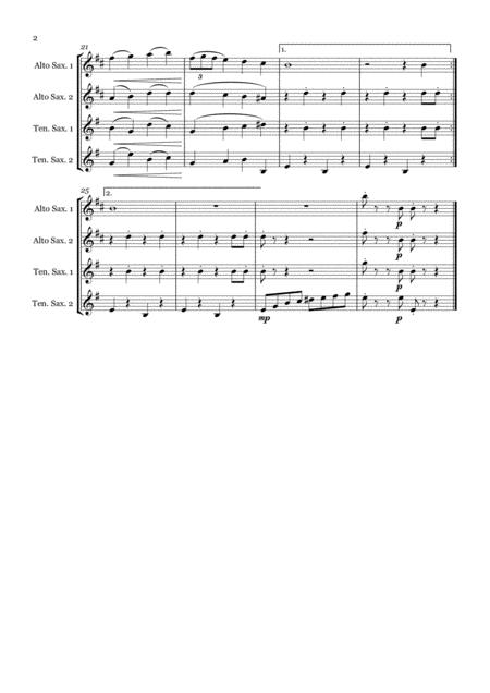 God Rest Ye Merry Gentlemen Saxophone Quartet Aatt Page 2