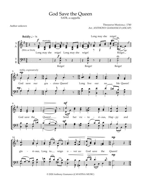 God Save The Queen Satb Chorus A Cappella Page 2