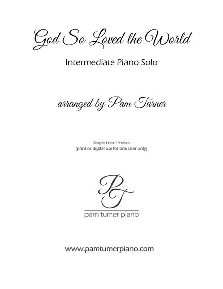 God So Loved The World Intermediate Piano Solo Page 2