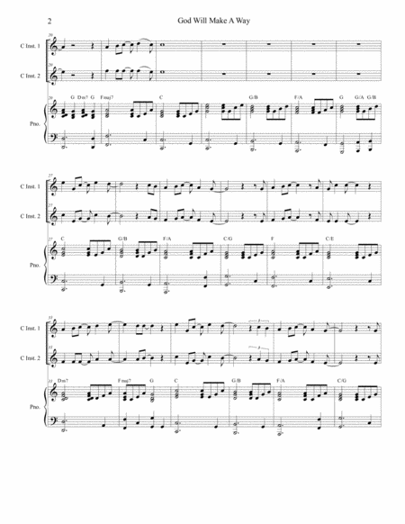God Will Make A Way Duet For C Instruments Page 2