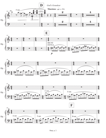 Gods Grandeur 2012 Rev 2019 Harp Part Page 2