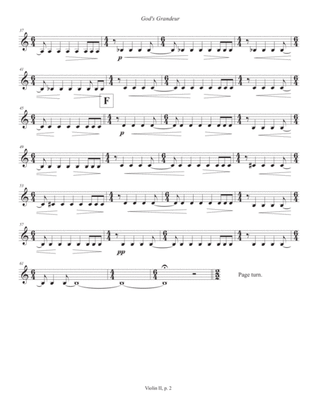 Gods Grandeur 2012 Rev 2019 Violin 2 Part Page 2