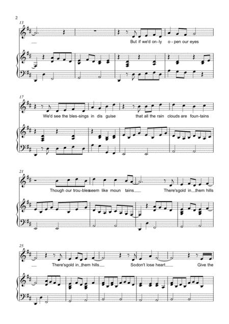 Gold In Them Hills Piano Voice Page 2