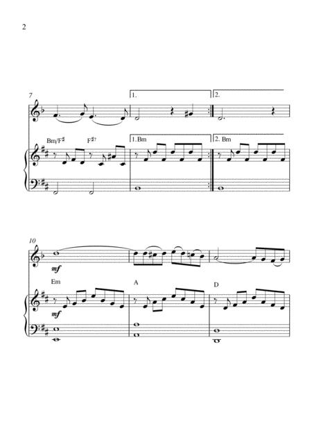 Golden Earrings For Clarinet In A Solo And Piano Accompaniment Page 2