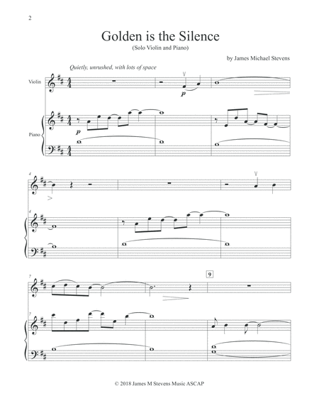 Golden Is The Silence Violin Piano Page 2