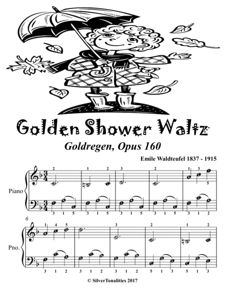 Golden Shower Waltz Easiest Piano Sheet Music Tadpole Edition Page 2