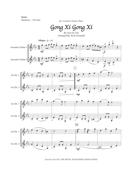 Gong Xi Gong Xi For Acoustic Guitar Duet Page 2