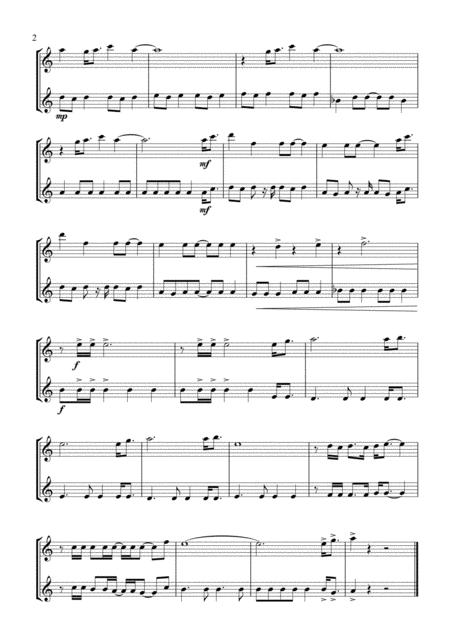 Gonna Fly Now Saxophone Duet Page 2