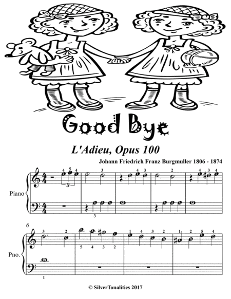 Good Bye L Adieu Opus 100 Easiest Piano Sheet Music Tadpole Edition Page 2