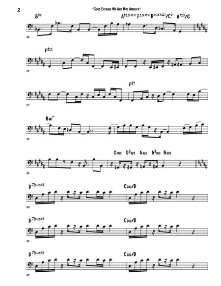 Good Evening Mr And Mrs America Bass Guitar Page 2