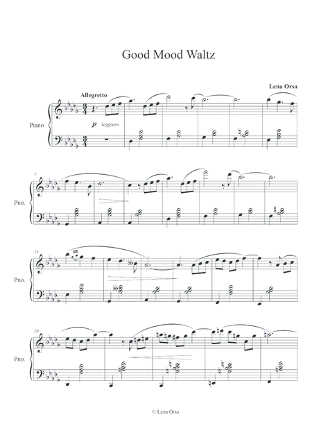 Good Mood Waltz For Piano Page 2