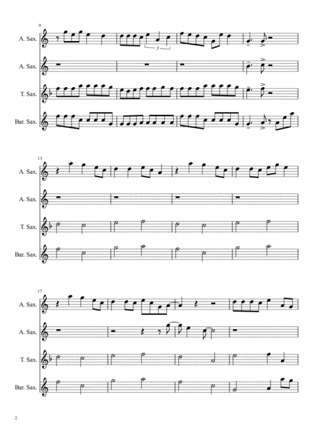 Good Time By Owl City Saxophone Quartet Page 2