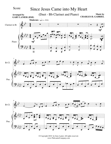 Gospel Hymn Suite For Bb Clarinet Piano With Score Bb Clarinet Part Page 2