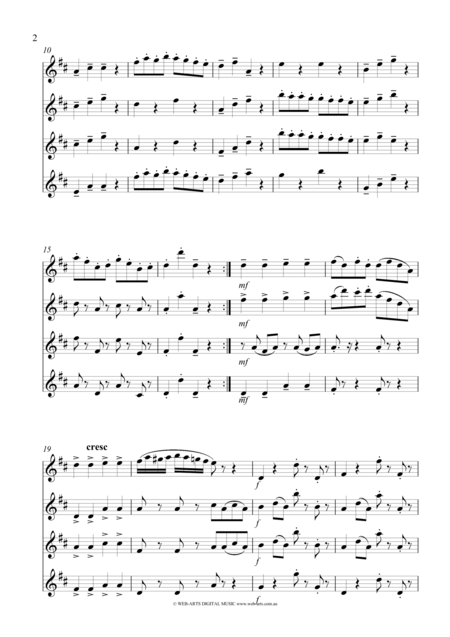 Gossec Gavotte For 4 Flutes Page 2