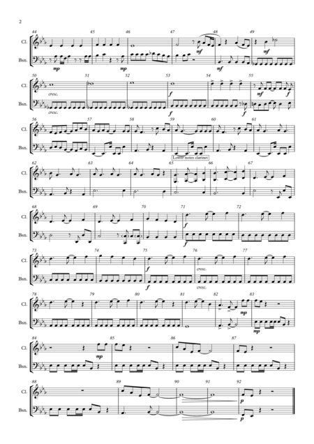 Grace Medley For Tenor Sax With Piano Instrument Part Included Page 2