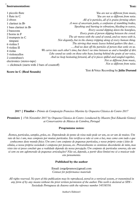 Grains For Orchestra And Electronics Page 2