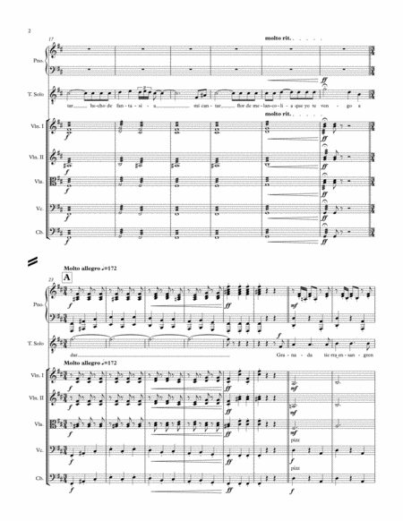 Granada For Small Ensemble Page 2