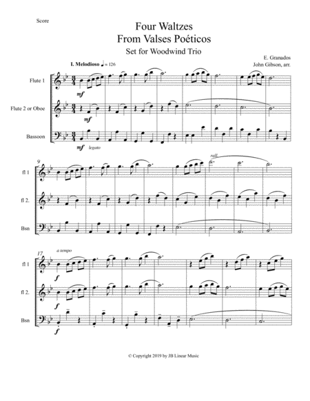 Granados 4 Waltzes Set For Woodwind Trio Page 2