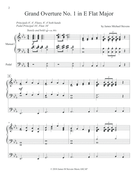 Grand Overtures Nos 1 4 Organ Book Page 2