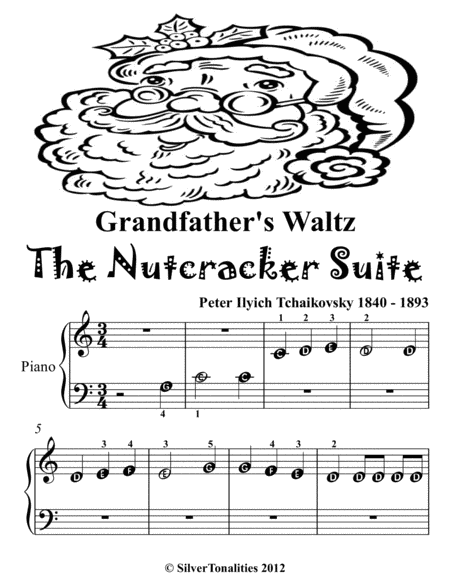 Grandfathers Waltz Nutcracker Suite Beginner Piano Sheet Music Tadpole Edition Page 2