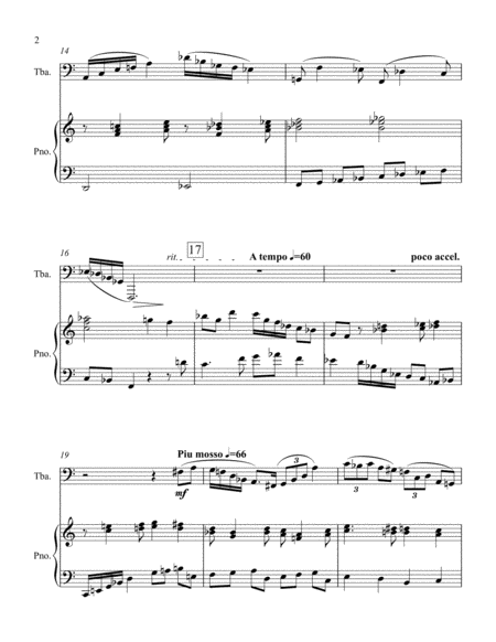 Grass Roots For Tuba And Piano Page 2