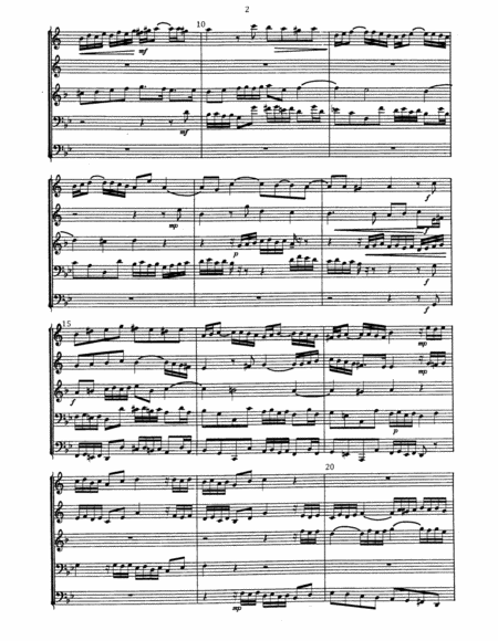 Great Fugue In G Minor For Brass Quintet Page 2