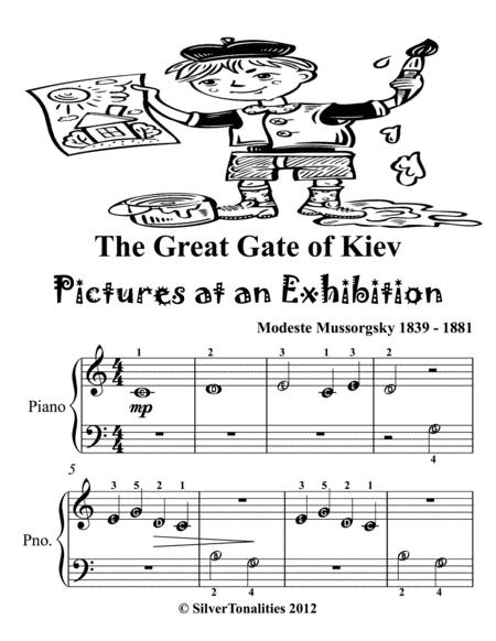 Great Gate Of Kiev Pictures At An Exhibition Beginner Piano Sheet Music Tadpole Edition Page 2