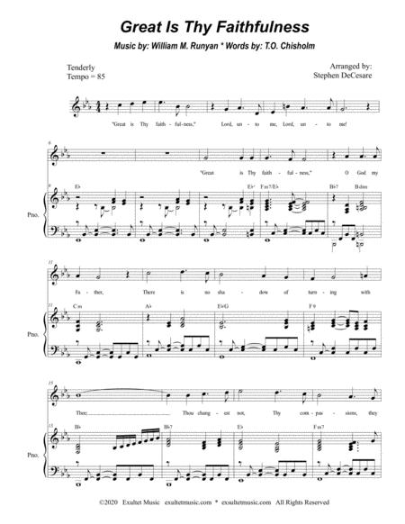 Great Is Thy Faithfulness For Unison Choir Page 2