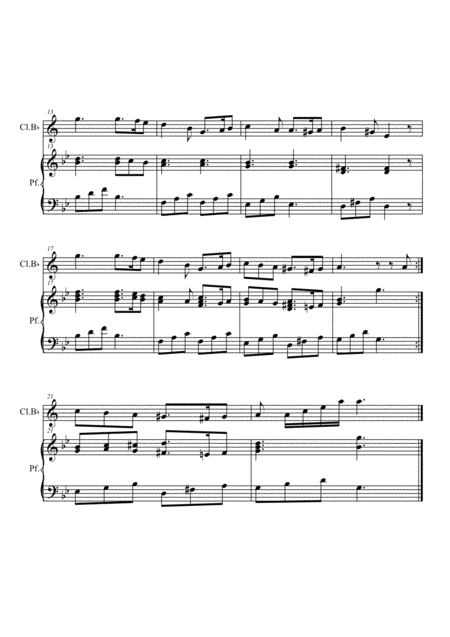 Greenleeves Clarinet And Piano Page 2