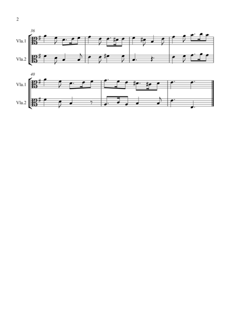 Greensleeves For Viola Duet Page 2