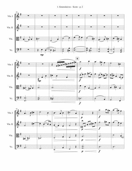 Greensleeves String Quartet Advanced Page 2